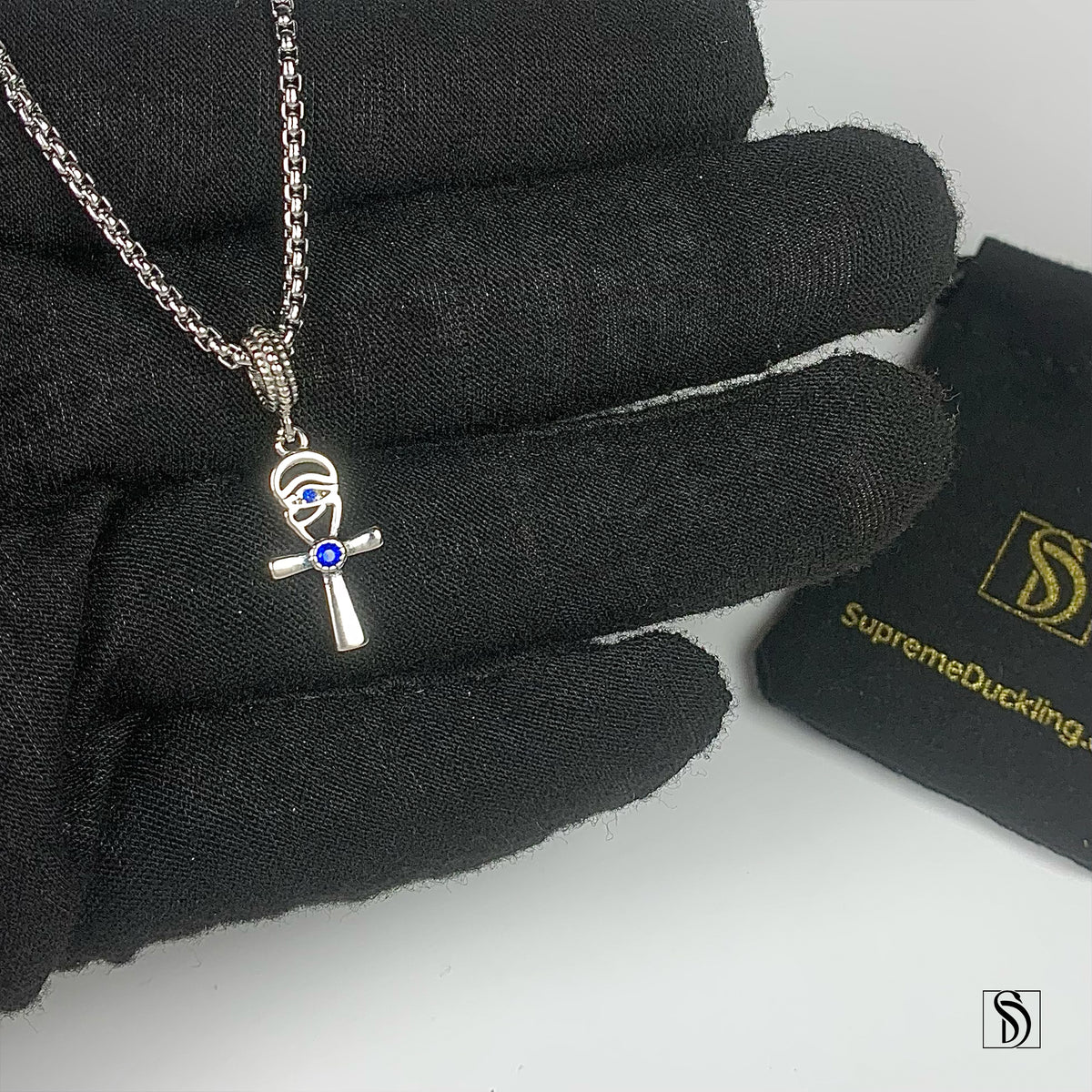 Egyptian Ankh Eye Of Horus Pendant Necklace