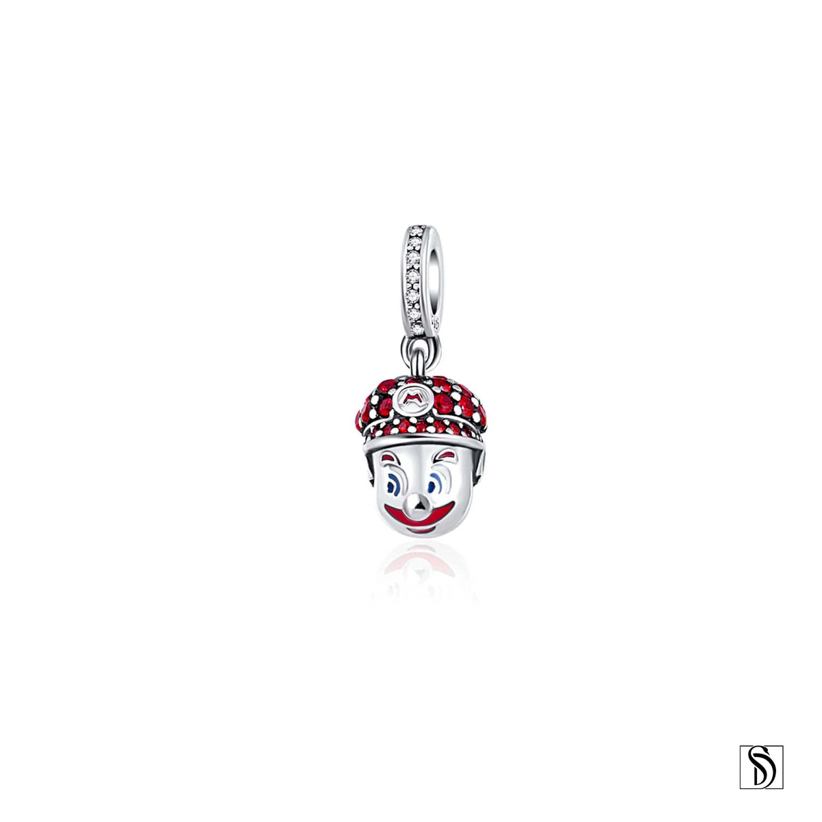 Super Mario Gemstone Pendant Necklace