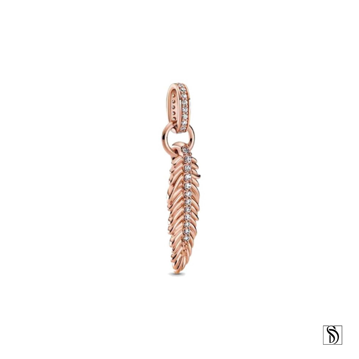 Rose Gold Tropical Palm Leaf Necklace