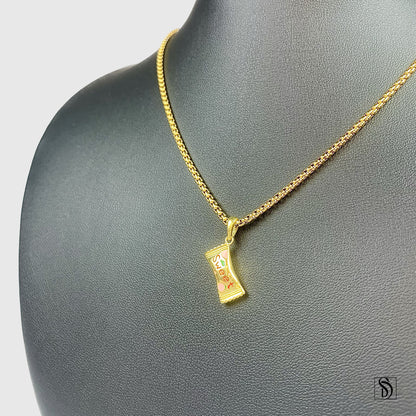 Gold Sweet Treat Candy Pendant Necklace