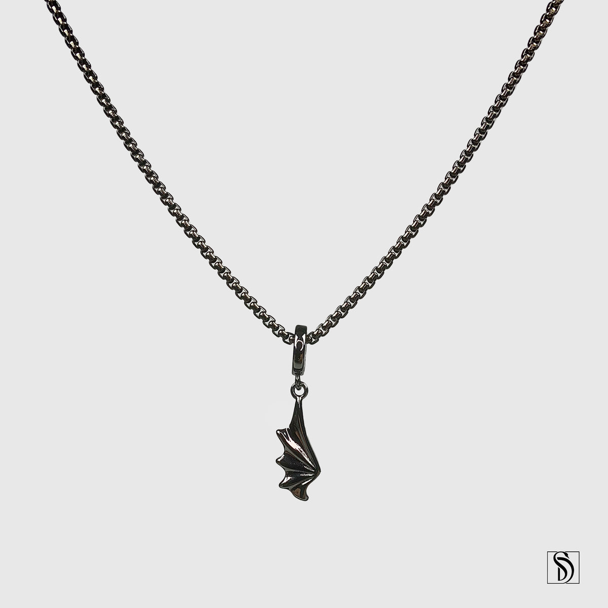 Black Dragon Wing Necklace