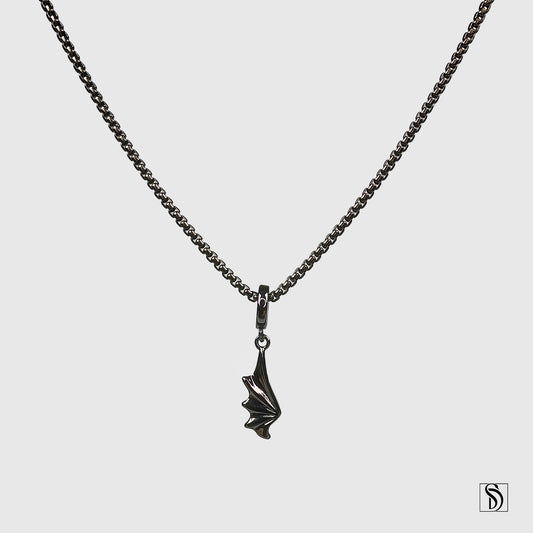 Black Dragon Wing Necklace