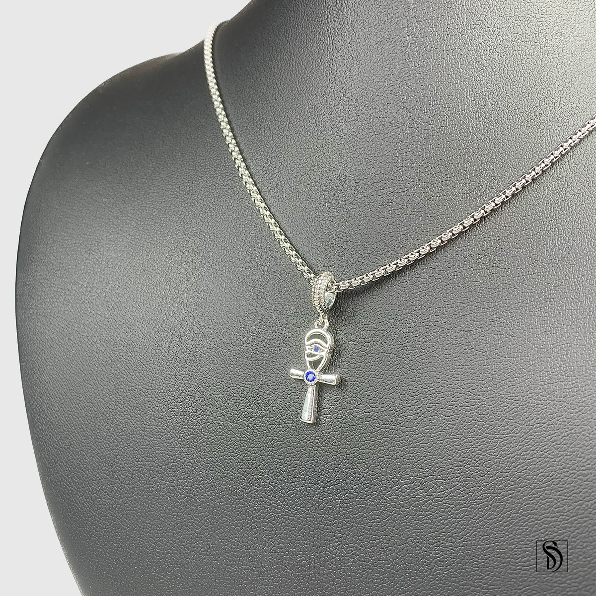 Egyptian Ankh Eye Of Horus Pendant Necklace