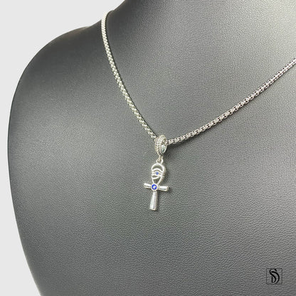Egyptian Ankh Eye Of Horus Pendant Necklace