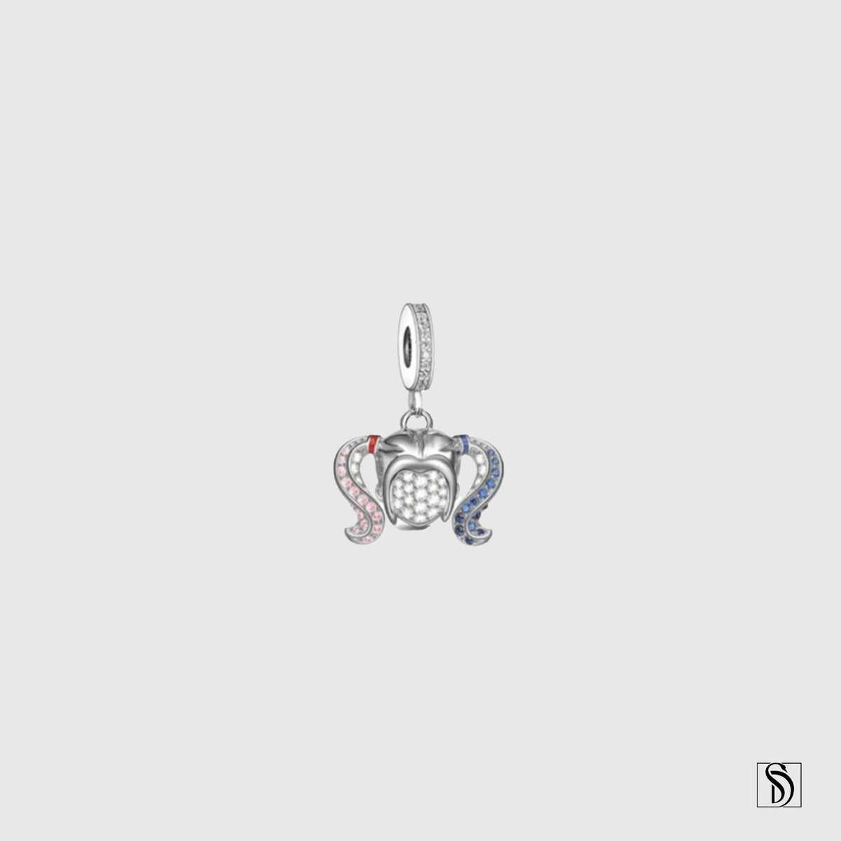 Harley Quinn Gemstones Pendant Necklace