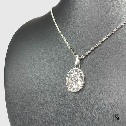 Silver Tree Of The Knowledge Of Good And Evil Necklace