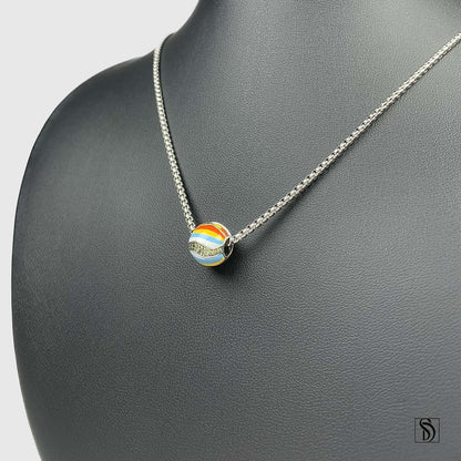 Planet Jupiter Celestial Gemstone Necklace