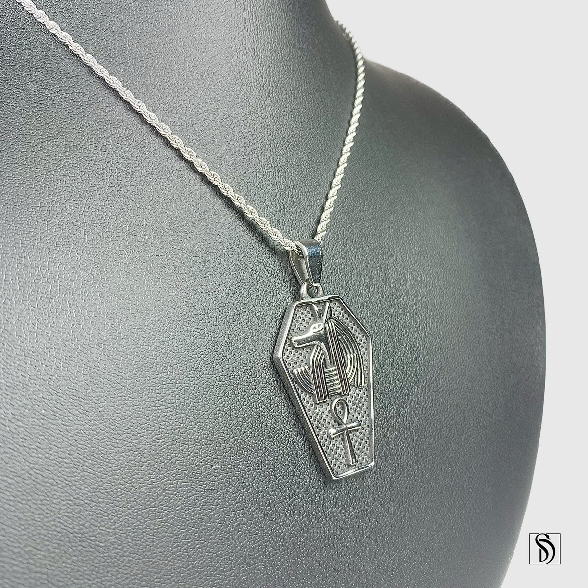 Anubis Egyptian Ankh Pendant Necklace