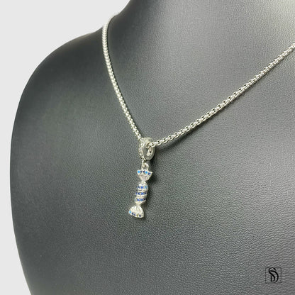 Silver Candy Gemstones Pendant Necklace