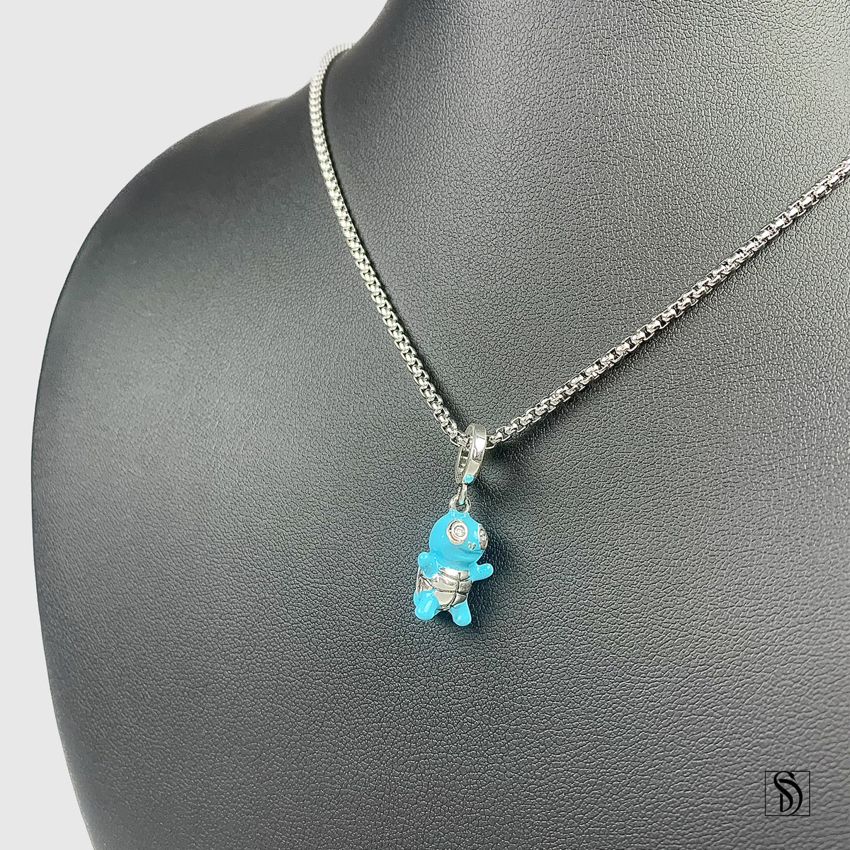 Squirtle Water Type Pokemon Charm Necklace