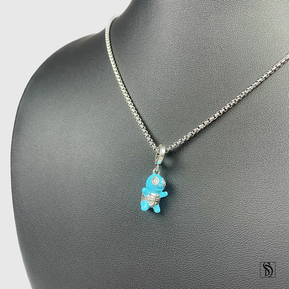 Squirtle Water Type Pokemon Charm Necklace