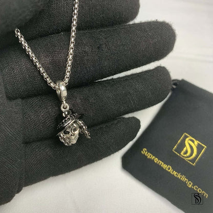 Skull Dreadlocks Gemstone Necklace