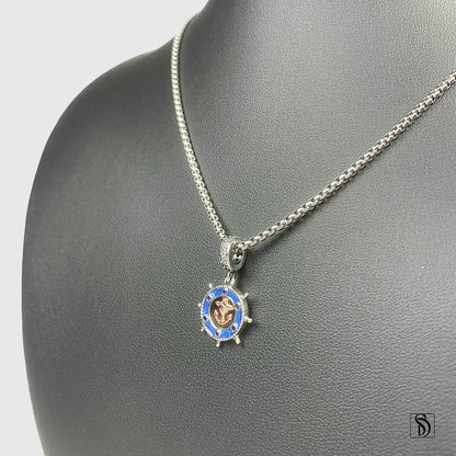 Rose Gold Anchor Nautical Pendant Necklace