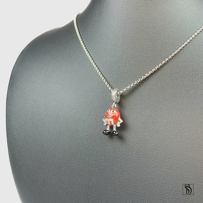 Red M&M Pendant Necklace