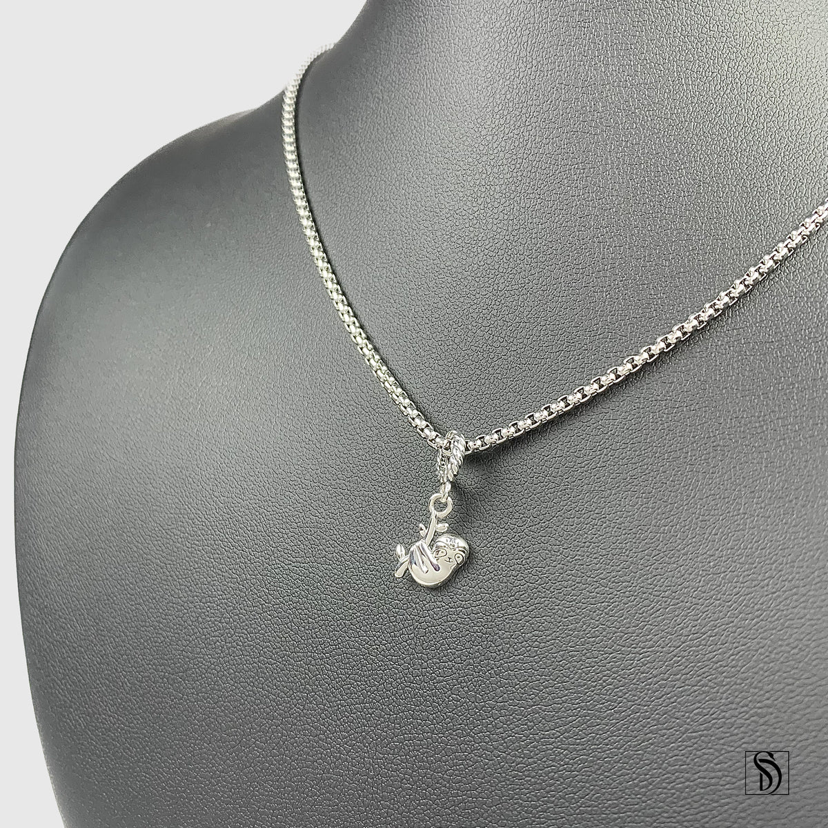 Mini Hanging Sloth Charm Necklace