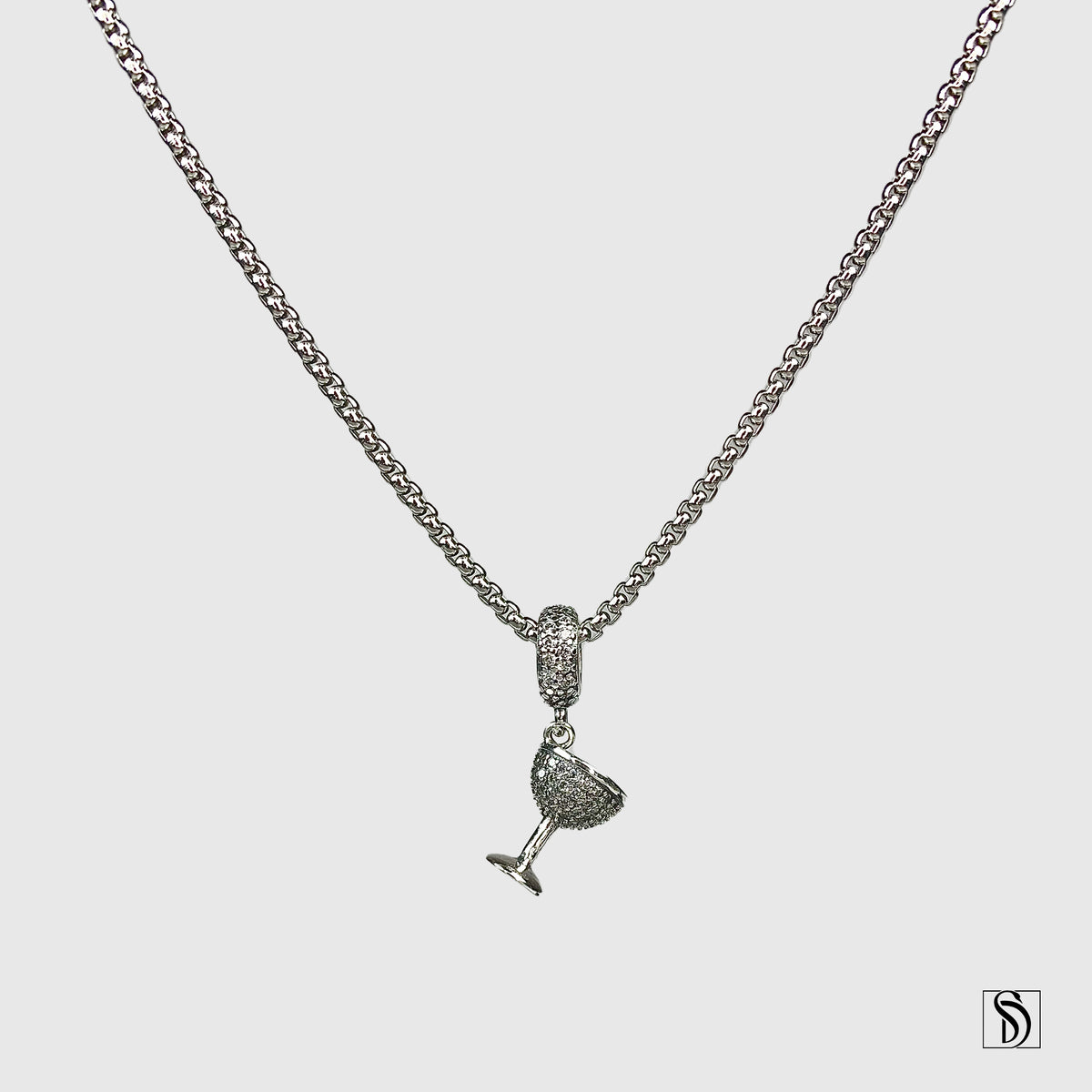 Iced Holy Grail Pendant Necklace
