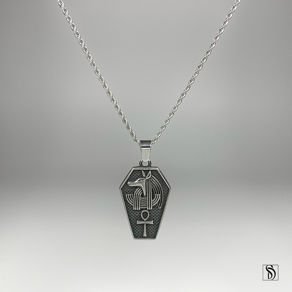 Anubis Egyptian Ankh Pendant Necklace