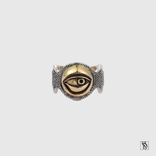 Vintage All Seeing Eye Adjustable Ring