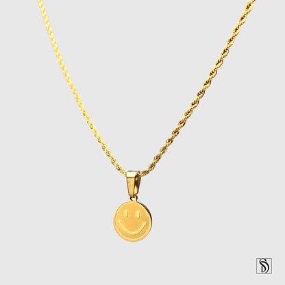 Smiley Face Emoji Necklace (2 colors)