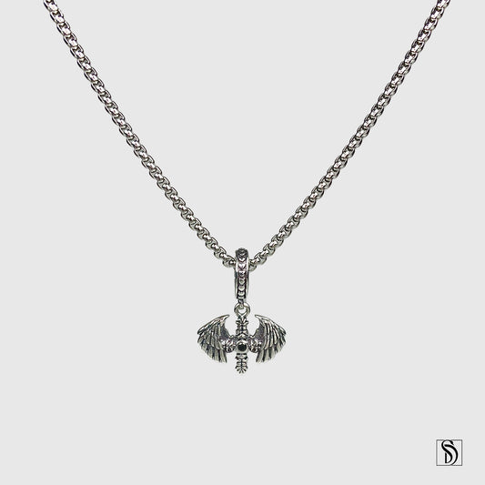 Double Angel Wings Pendant Necklace