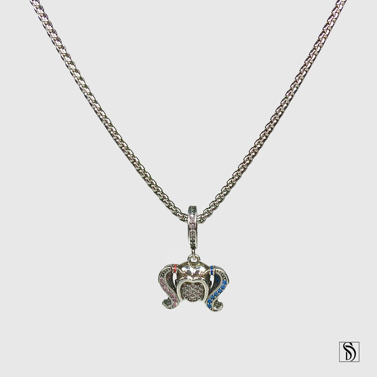 Harley Quinn Gemstones Pendant Necklace