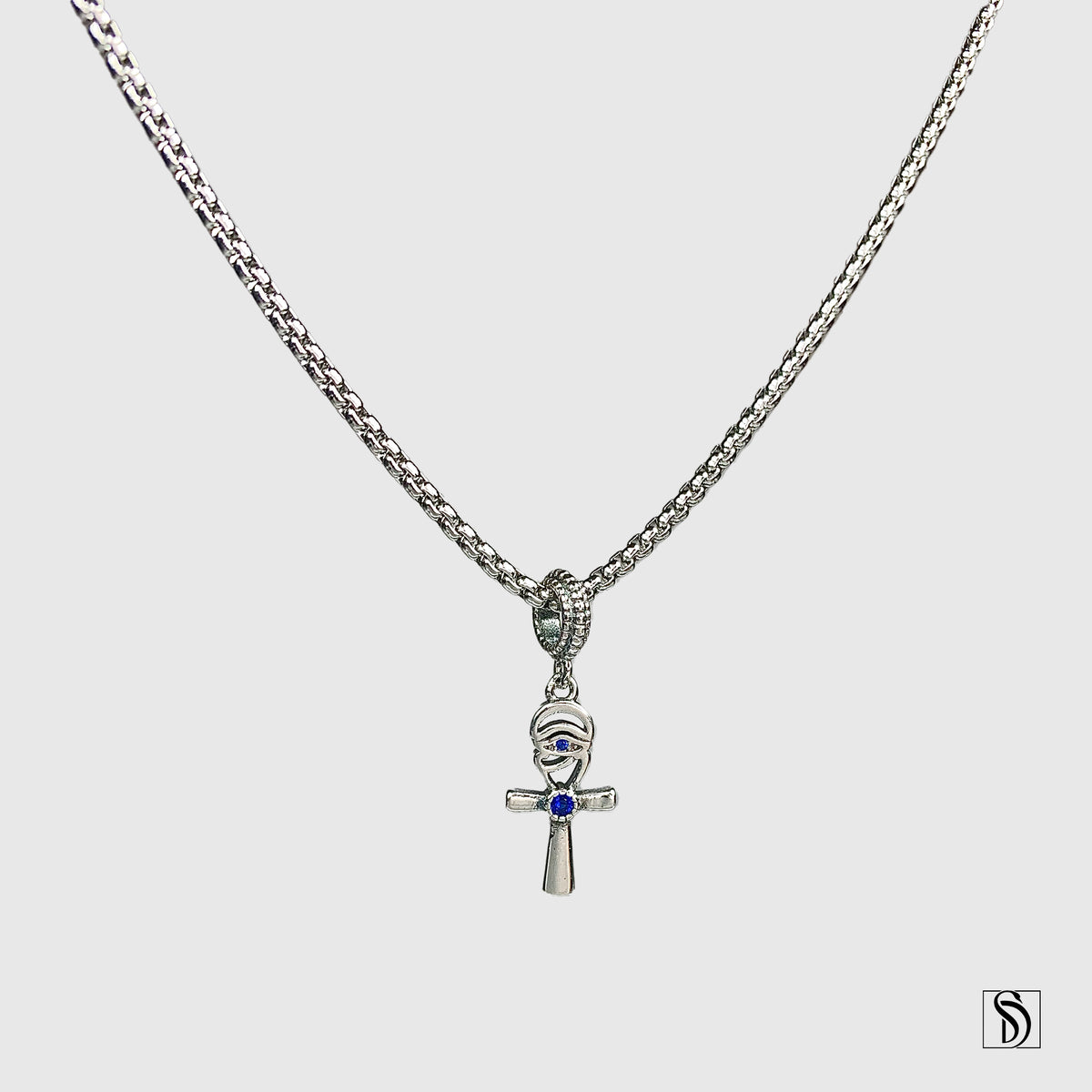 Egyptian Ankh Eye Of Horus Pendant Necklace