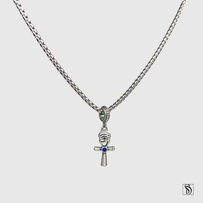 Egyptian Ankh Eye Of Horus Pendant Necklace