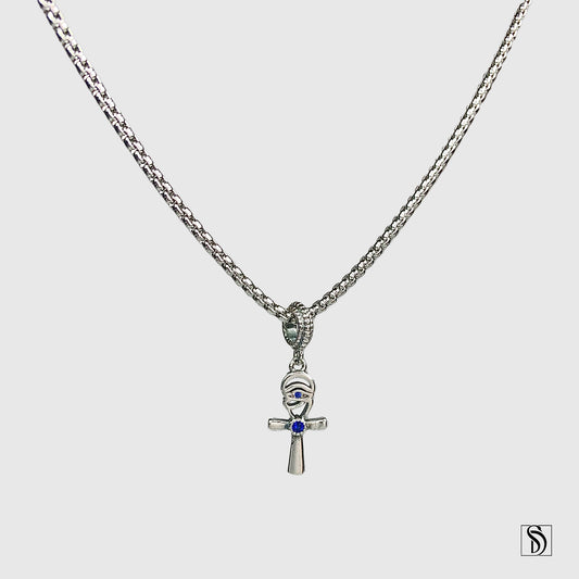 Egyptian Ankh Eye Of Horus Pendant Necklace