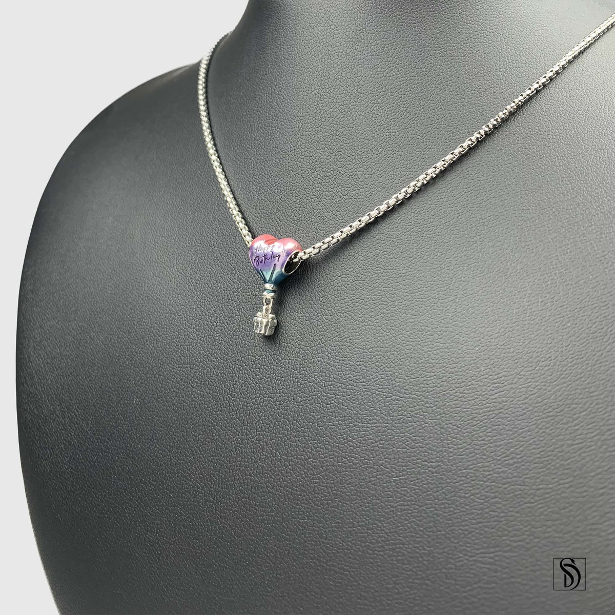 Birthday Air Balloon Pendant Necklace