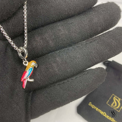Colorful Parrot Pendant Necklace