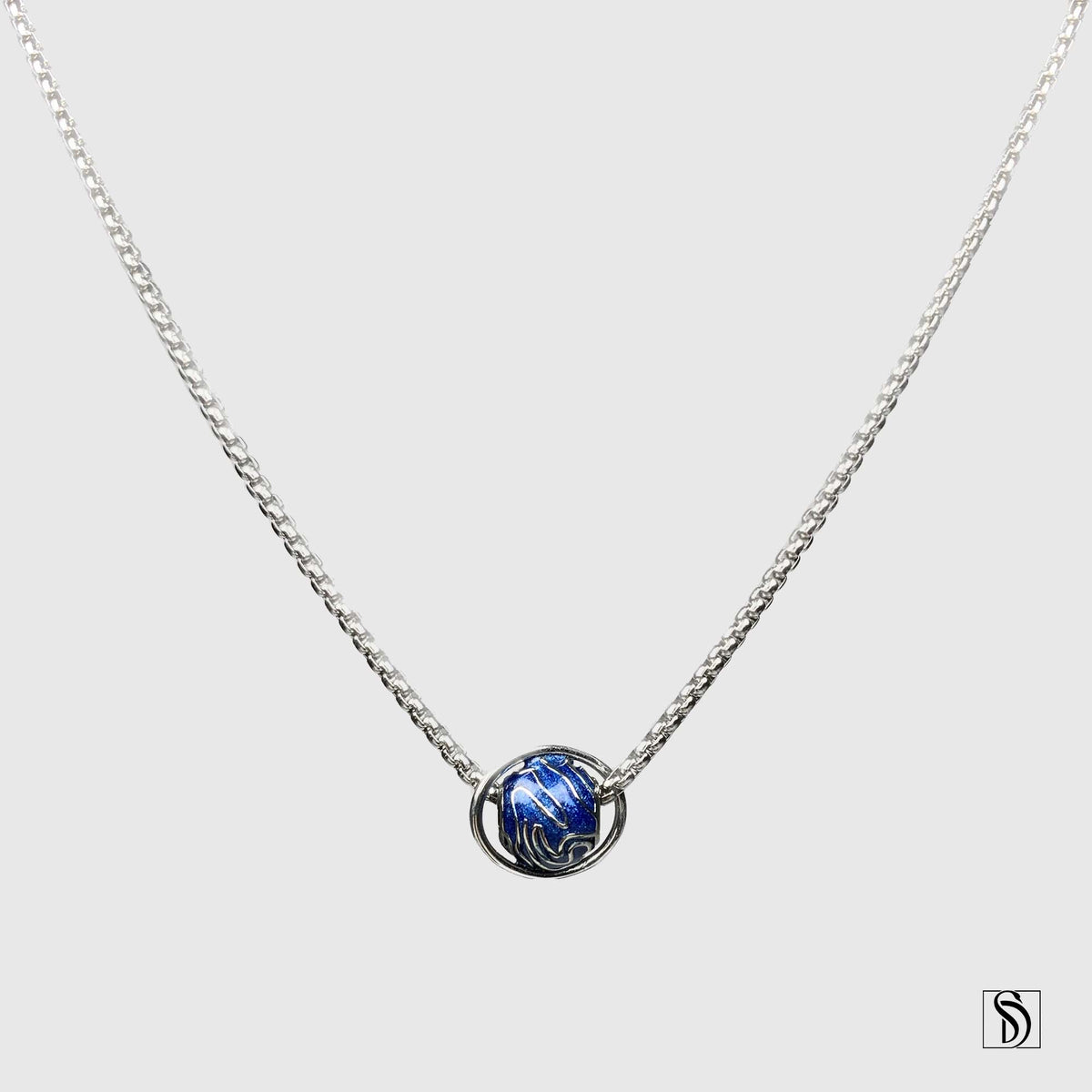 Blue Planet Charm Necklace