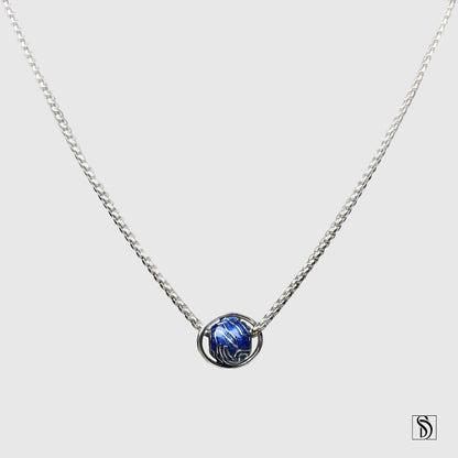 Blue Planet Charm Necklace