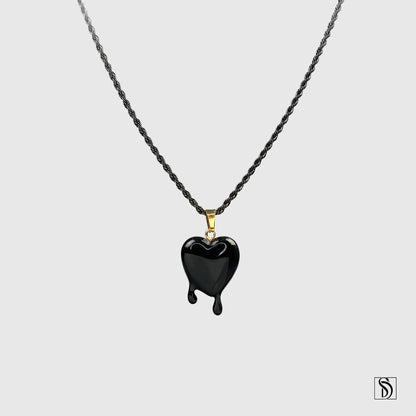 Dripping Blood Acrylic Heart