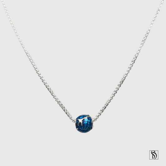 Blue Planet Charm Necklace