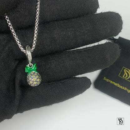 Pineapple Gemstones Pendant Necklace