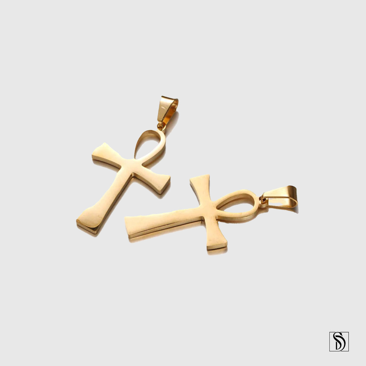 Gold Egyptian Ankh Pendant Necklace
