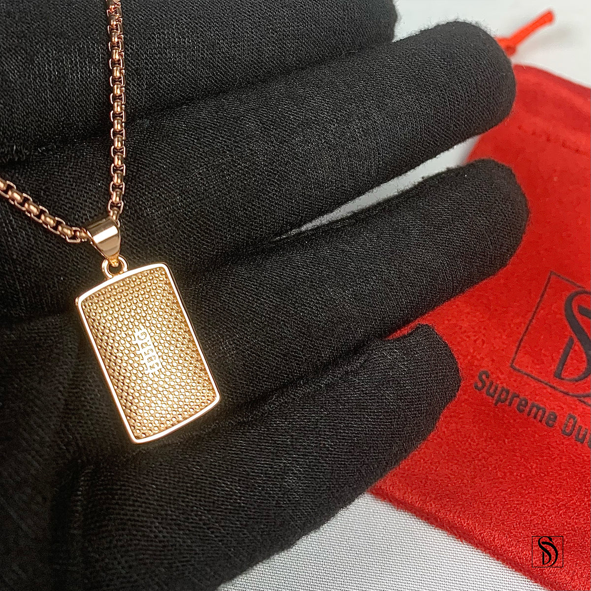 Rose Gold Simple Minimalist Pendant Necklace