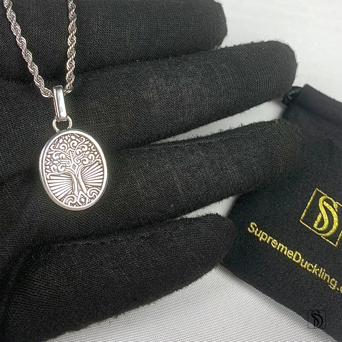 Silver Tree Of The Knowledge Of Good And Evil Necklace