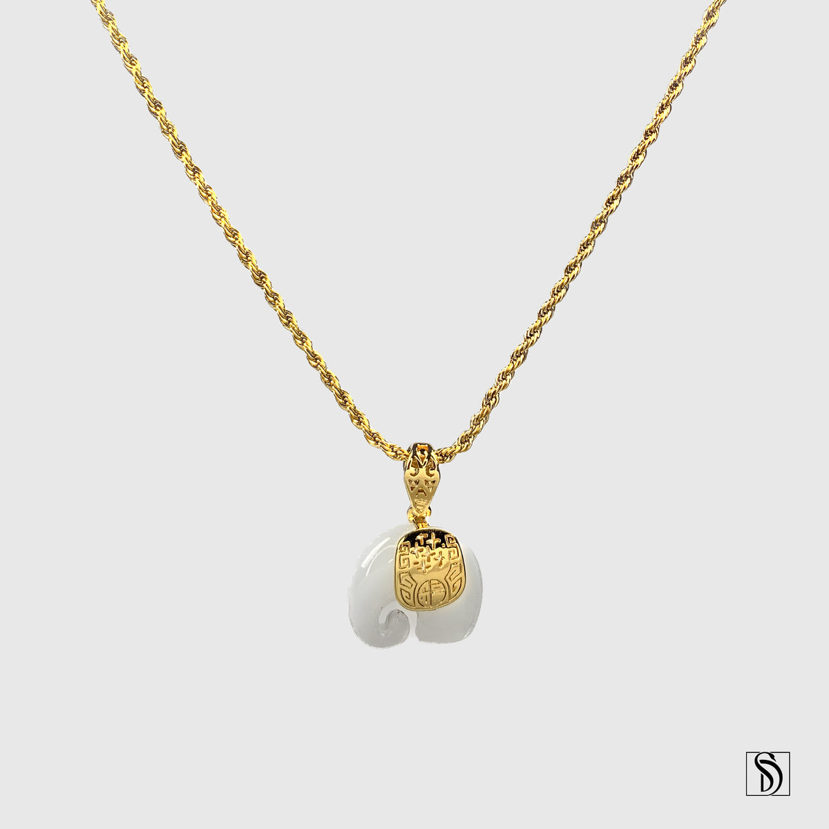 White Jade Elephant