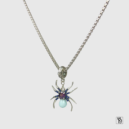 Luminous Spider Pendant Necklace