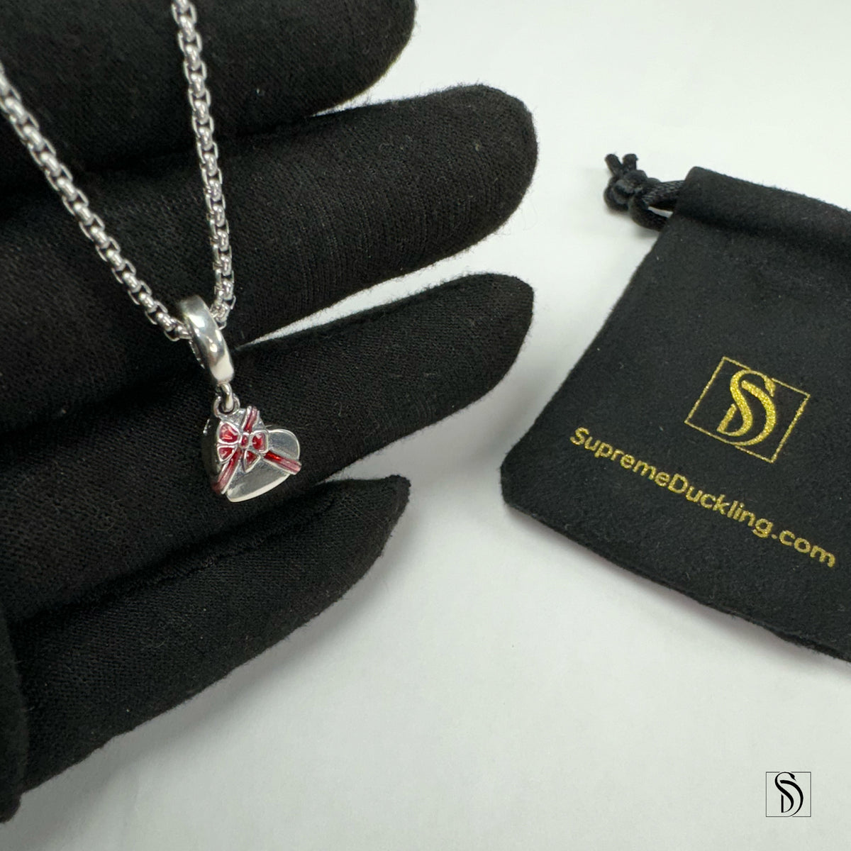 Love Box Of Chocolate Pendant Necklace