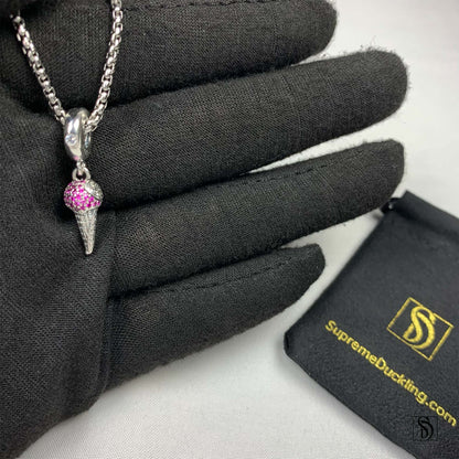 Ice Cream Cone Pendant Necklace