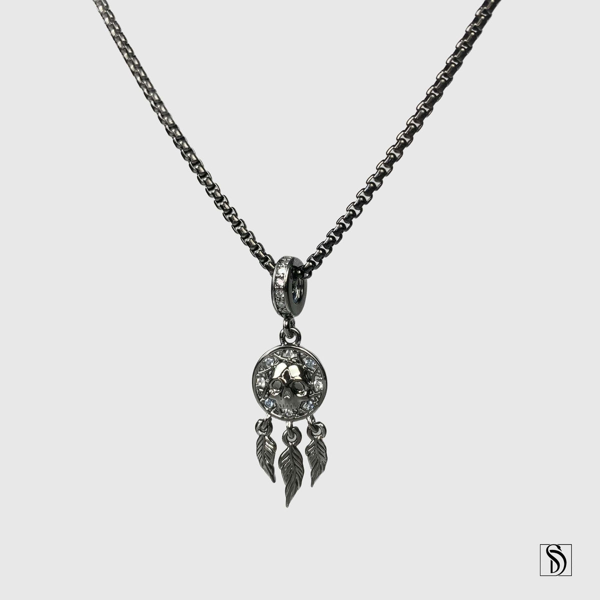 Black Skull Dreamcatcher