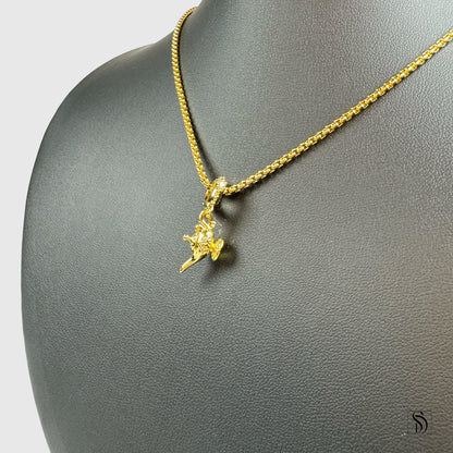 Gold Aladdin Inspired Genie Lamp Pendant Necklace