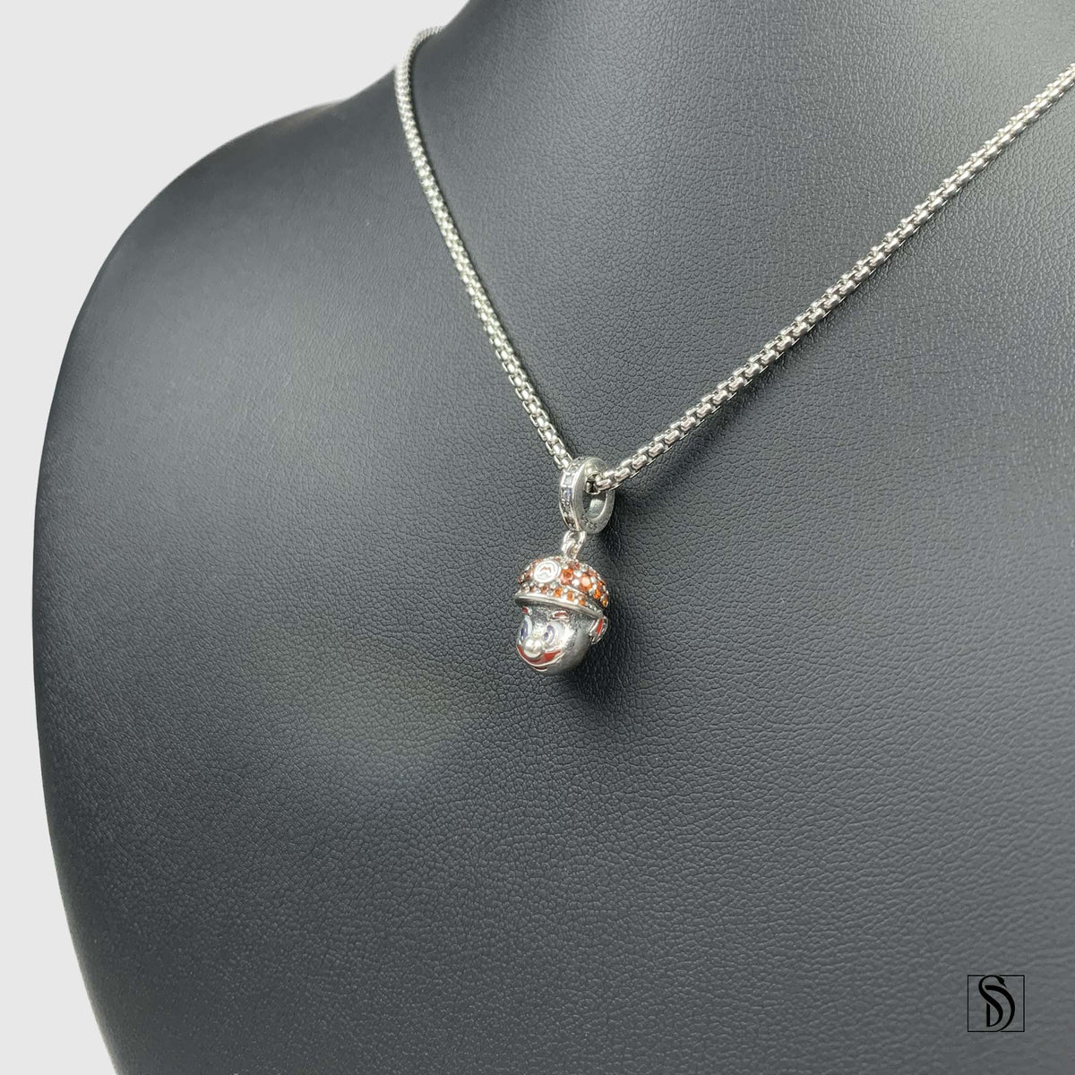 Super Mario Gemstone Pendant Necklace