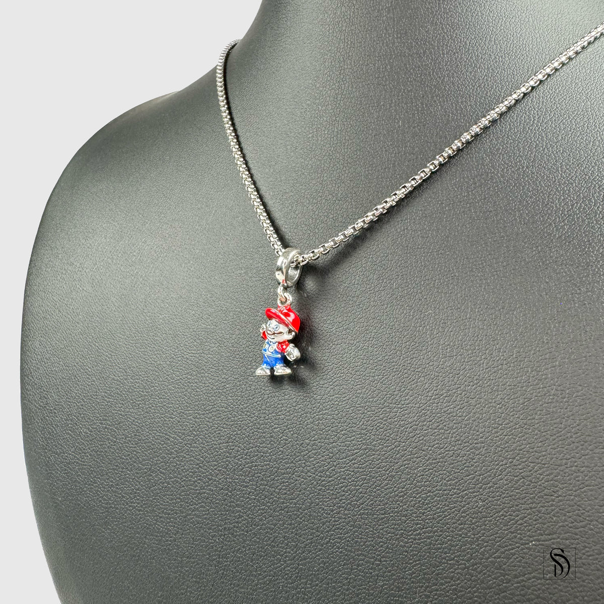 Realistic Super Mario Pendant Necklace