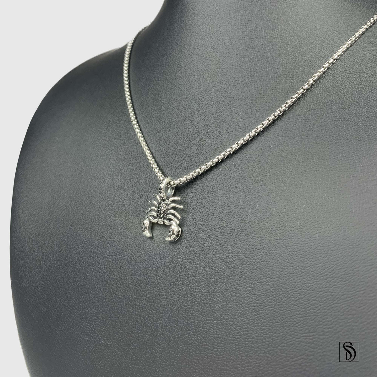 Scorpion Gemstone Pendant Necklace