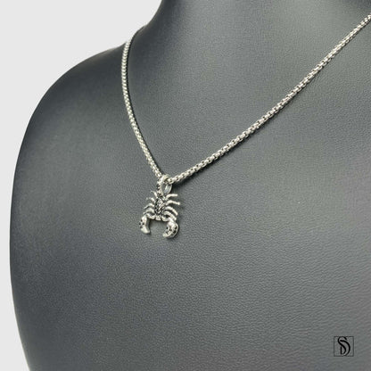Scorpion Gemstone Pendant Necklace