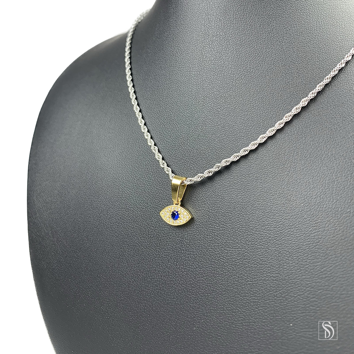 Mini Evil Eye Crystal Necklace