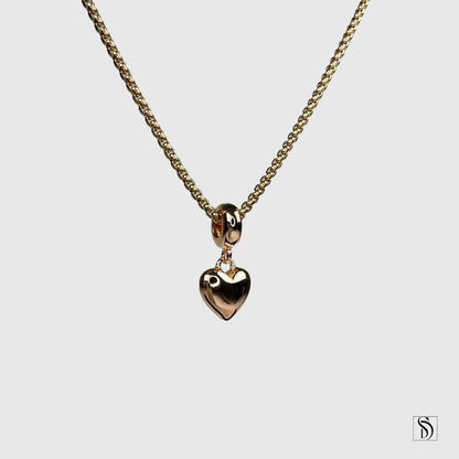 Rose Gold Heart Pendant Necklace